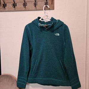 The North Face Sweater with Hood. Women's Size Large, Teal/Green